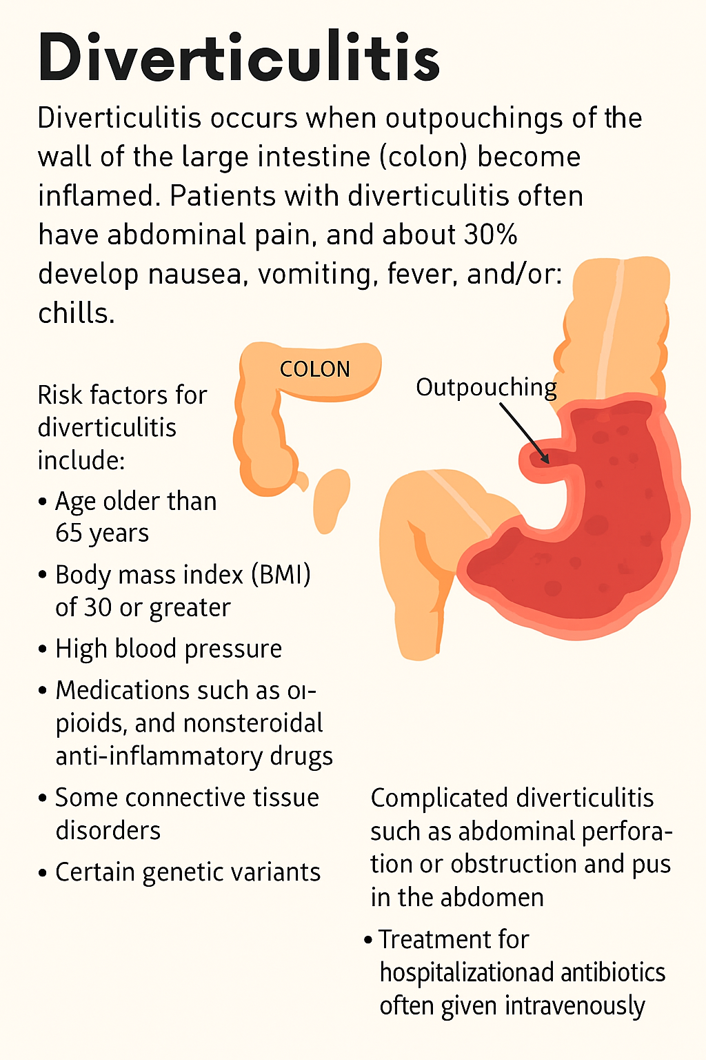 Understanding Diverticulitis: Causes, Risks, and Treatment Options
