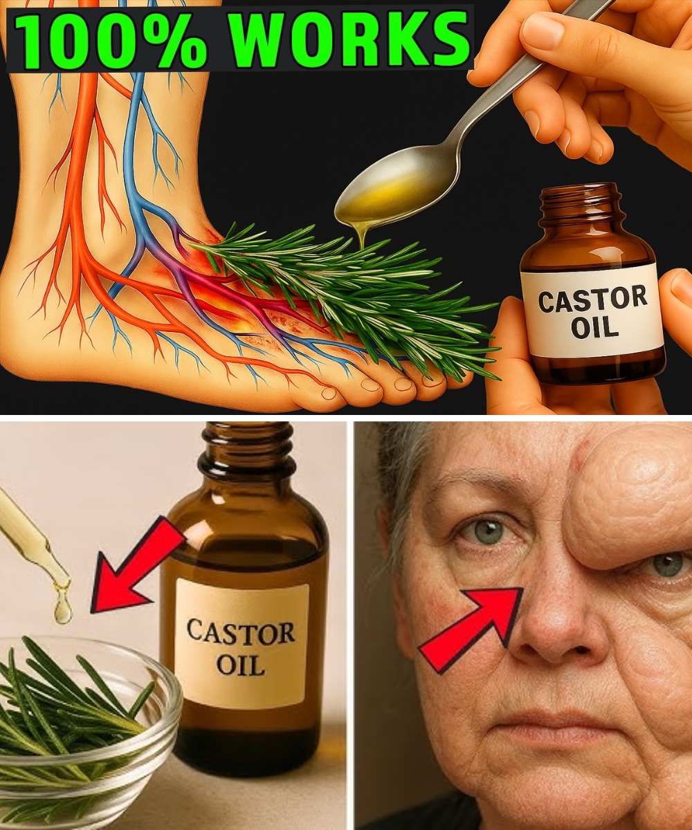 Old Doctors’ Secret: Castor Oil + Rosemary to Tackle 23 Health Problems Naturally!