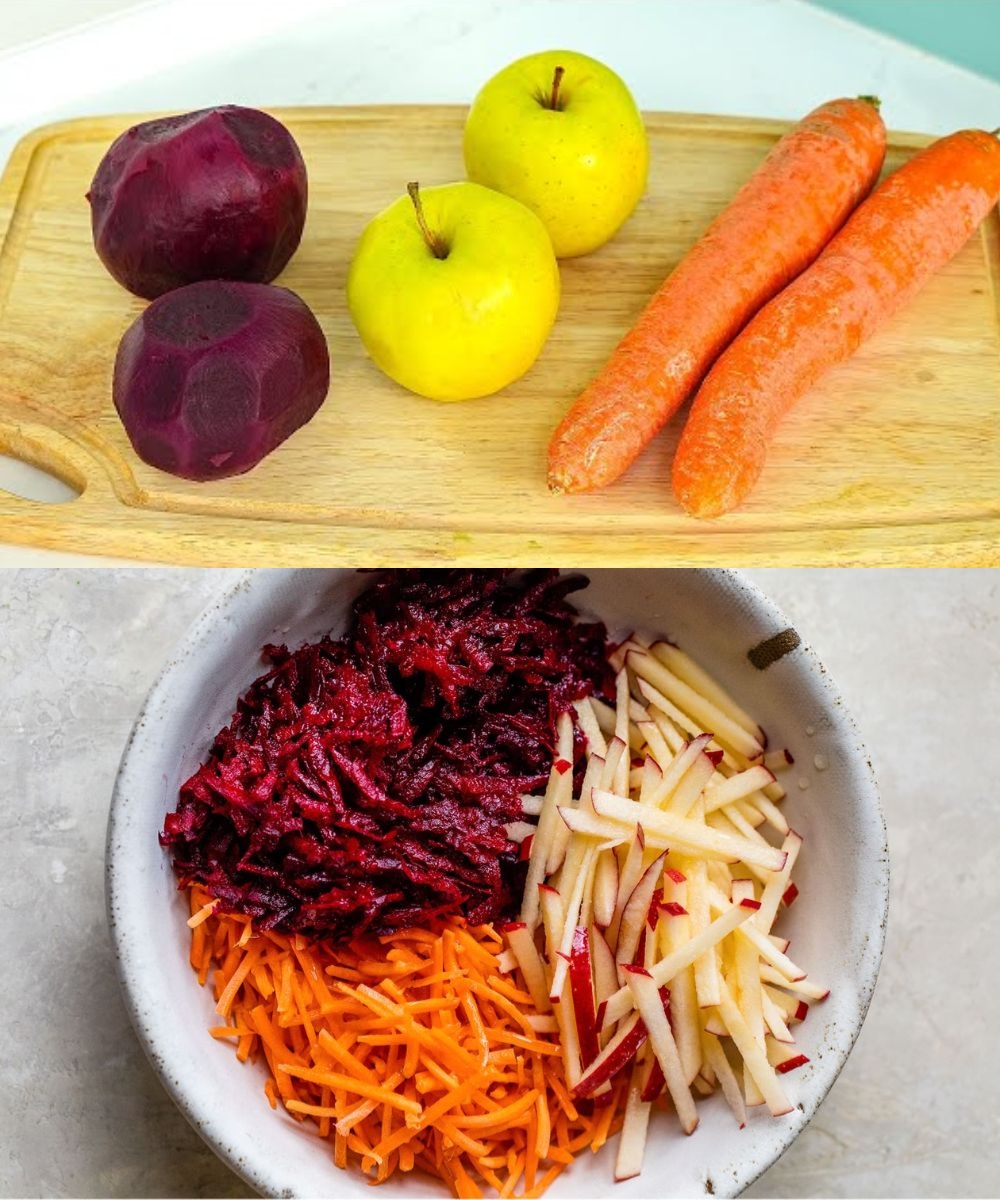 Refresh Your Day with This Beetroot, Apple & Carrot Salad! Healthy, Delicious & Easy