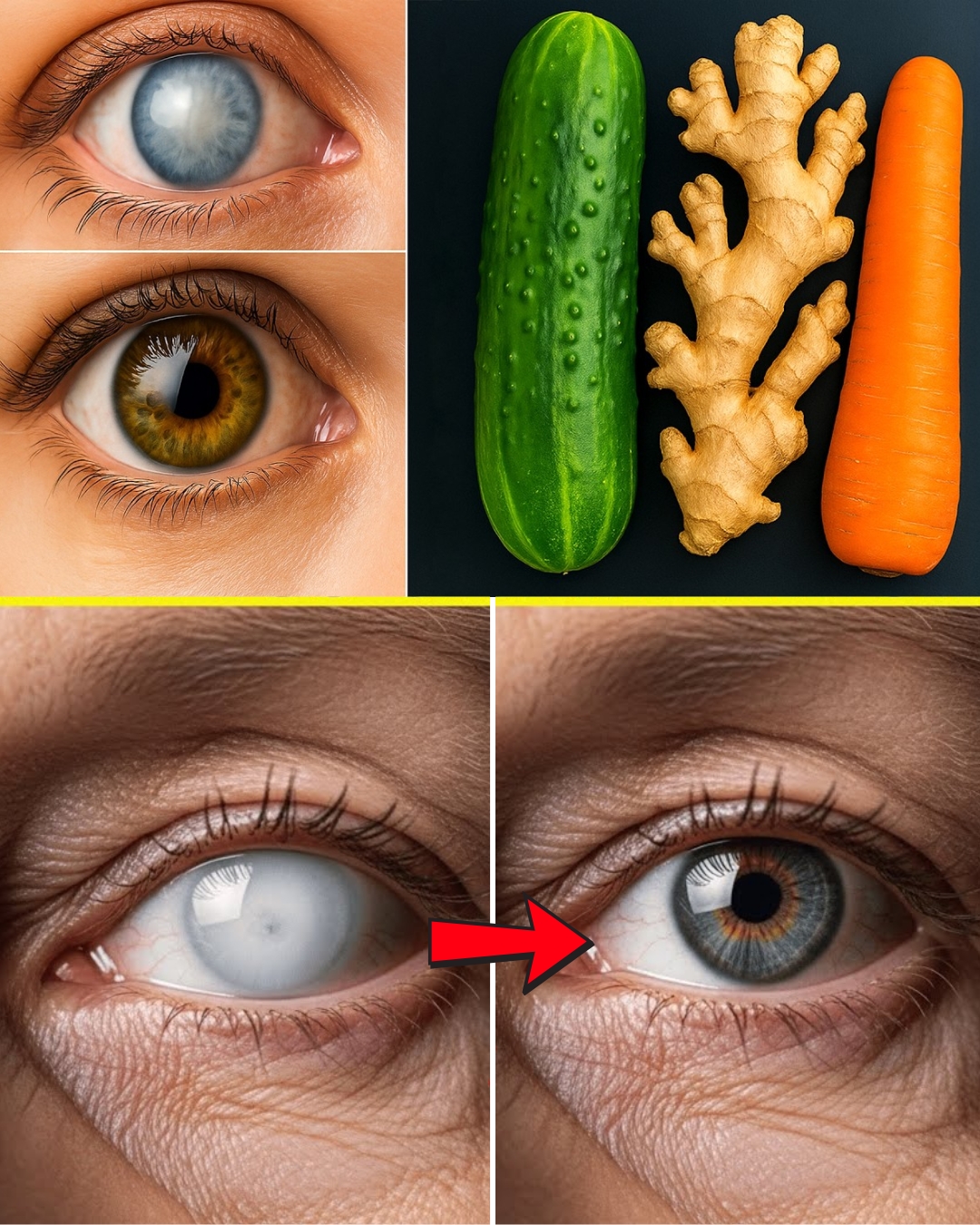 Regain Clear Vision Naturally with Cucumber, Ginger 🫚 & Carrot – You’ll Be Amazed!